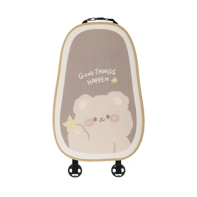Headrest: Neck Pillow Cute Plush - honeycomb-cute-brown-bear-cushion-backrest