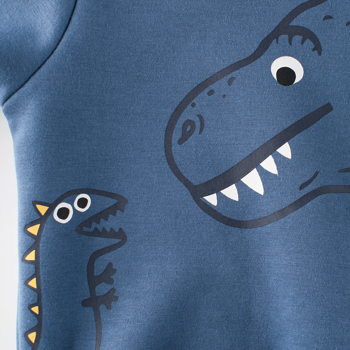 27 niños estilo coreano ropa para niños transfronteriza suministro en vivo suéter de los niños suéter forrado de lana Jersey cuello redondo ropa de bebé dinosaurio niños