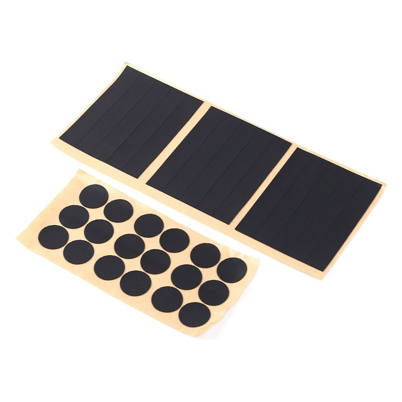 Высечка резиновая прокладка клейкая противоскользящая износостойкая самоклеящаяся черная круглая Силиконовая накладка для ног электрическая Антивибрационная Силиконовая накладка