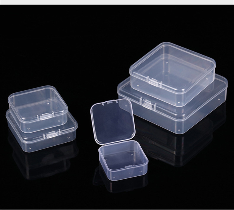 方形PP塑料盒子长方形半透明包装盒小物料盒带盖零件首饰收纳盒详情13