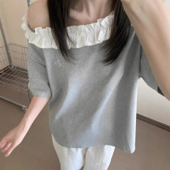 220g 綿92% スパンデックス8% 刺繍+レース+全アイロン ライブ品質
