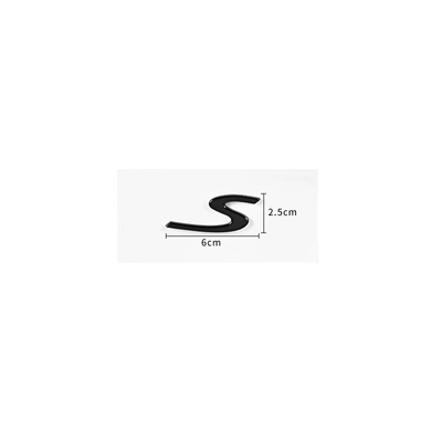 Taycan logo executive: Car logo - bright-black-big-s