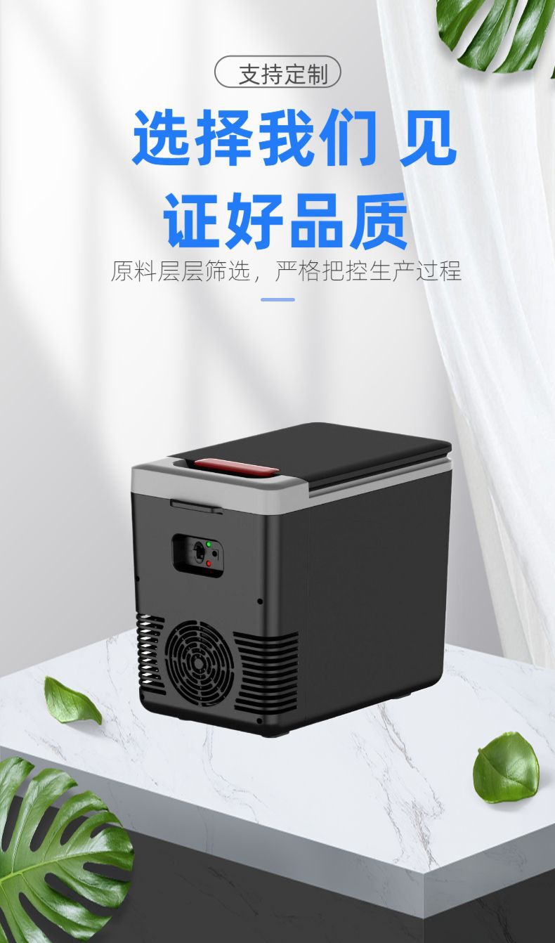 Car-Mounted Mini Refrigerator for Trucks, Suitable for Home Use, Outdoor Stalls, Camping, Refrigeration, Small Mini Fridge