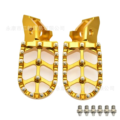 Bee Foot Pedals Cnc Electric | Motorcycle pedals - gold
