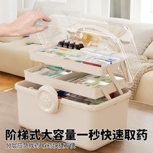 美术收纳箱药箱家庭装大号医药箱家用药品收纳盒大容量装