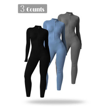 J 73772 Long-sleeve Slim Yoga Romper ������г�������������