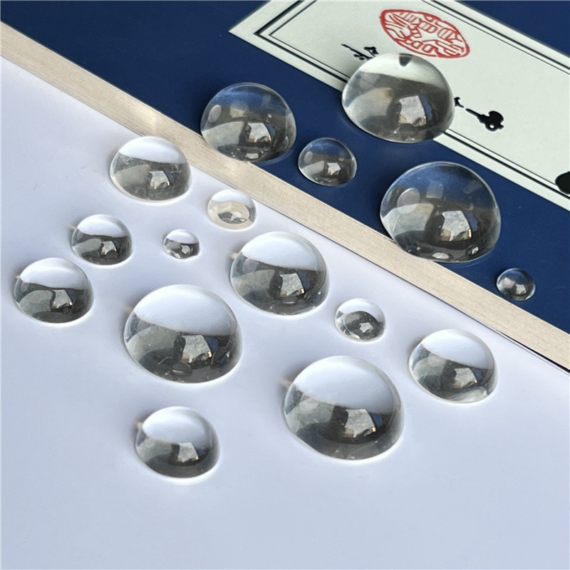 Factory direct hemisphere transparent glass ring DIY time gem nail bean doll eyes handmade hairpin Niang