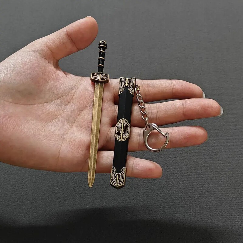 唐横刀剑秦始皇越微型刀剑袖珍超小迷摆件古代兵器钥匙扣挂件新款|undefined