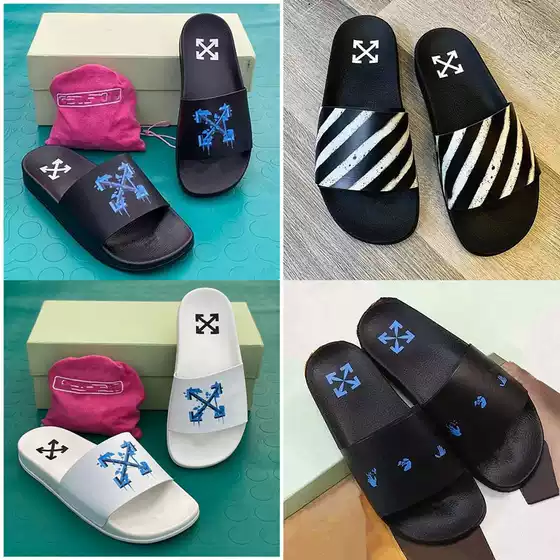 Vietnam & Cambodia Beach Sandals 2023 New Flat Printed Unisex Thong Slippers Fashionable High-End