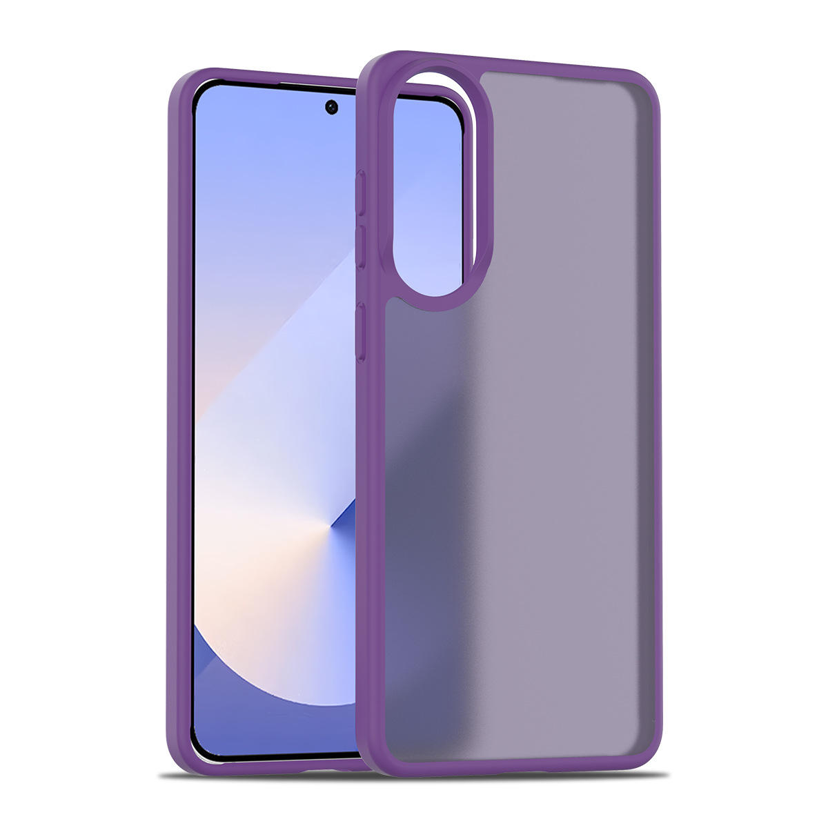 Adecuado para Samsung S25 Edge Sensación de piel esmerilada Silver Shield funda para teléfono móvil 2.0 gruesa y agradable para la piel funda protectora para teléfono móvil fábrica