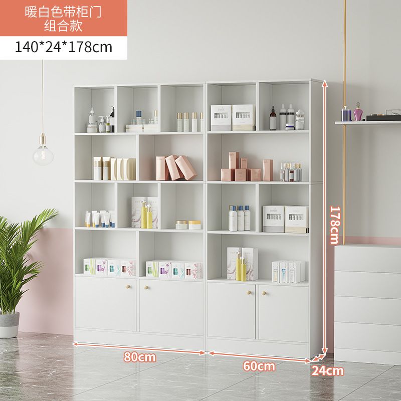 Cosméticos vitrina simple salón de belleza producto vitrina estante manicura peluquería vitrina materno e infantil tienda contenedor