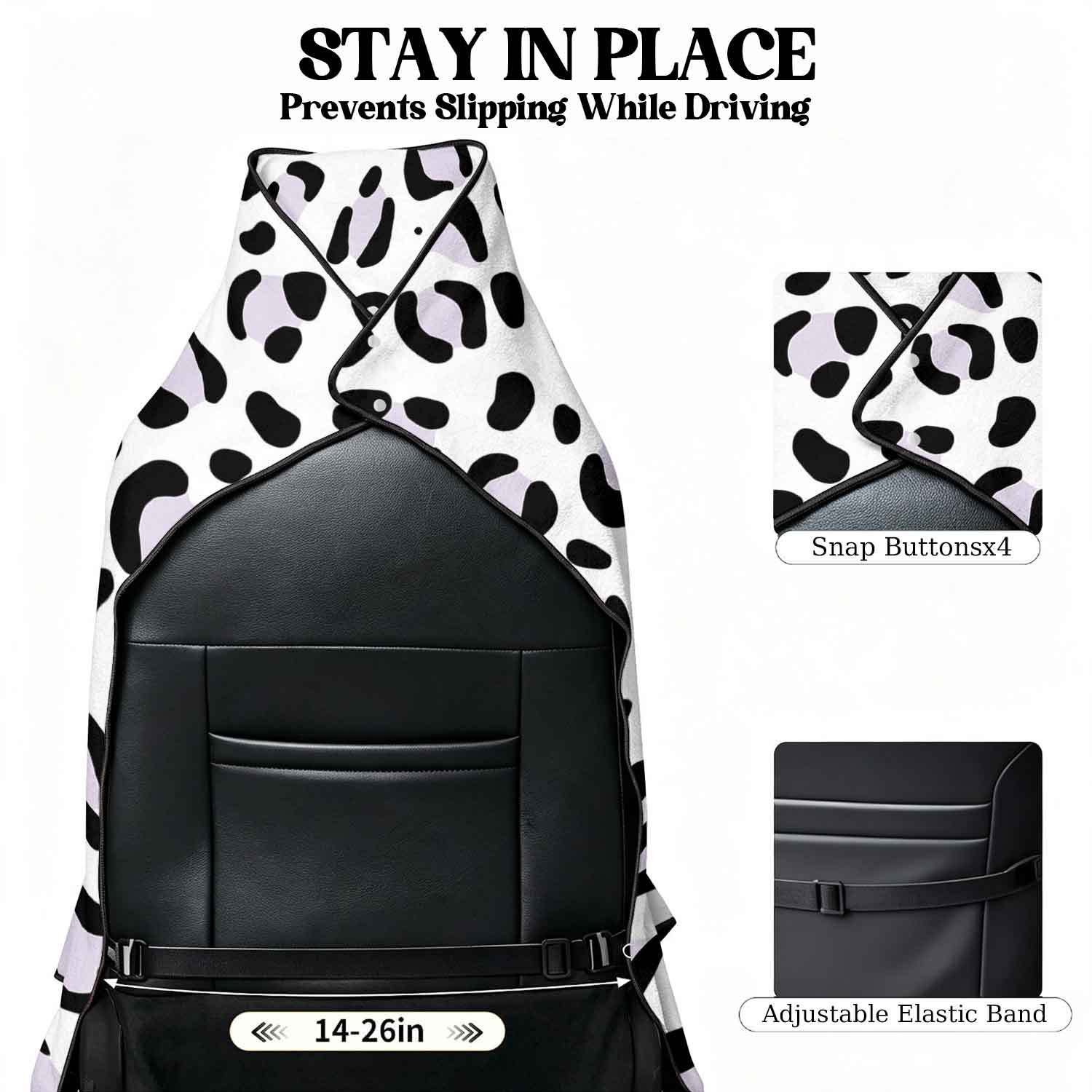 2-piece dual-use car seat cover, ultra-fine fiber, can be used as a beach towel, printed car protective seat cover 13