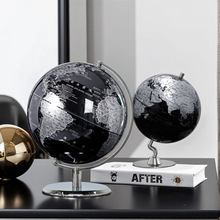 高档简约英文地球仪摆件轻奢办公室书房客厅桌面工艺品家居装饰品