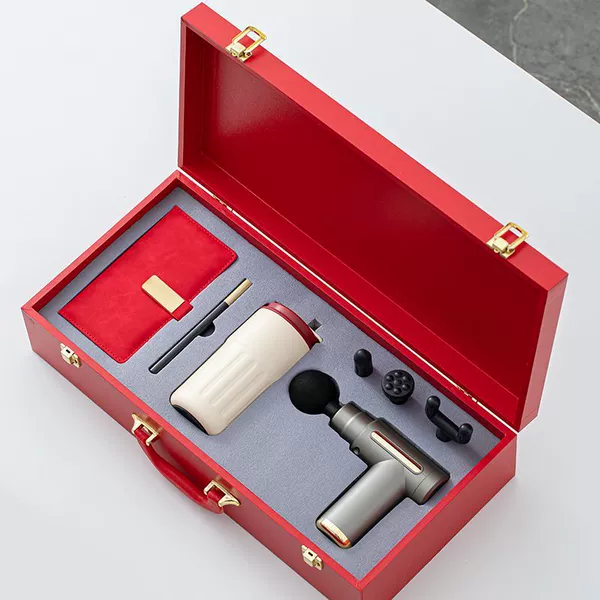 Coffee red set, with LED display, 4 piece set
