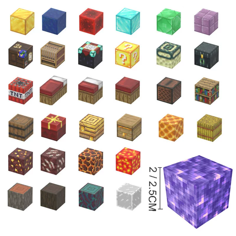 Магнитный конструктор Minecraft DIY развивающие кубики