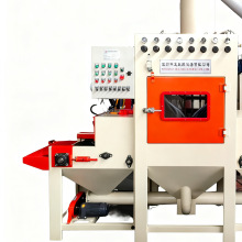 压铸铝件全自动喷砂机输送式玻璃陶瓷卫浴表面哑光处理厂家高效