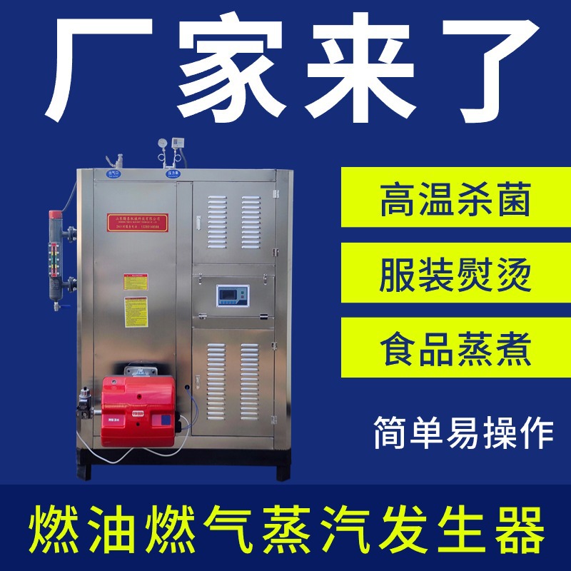 燃油燃气蒸汽发生器 蒸馒头虾酱杀菌鸡产品烟熏炉配套锅炉全自动
