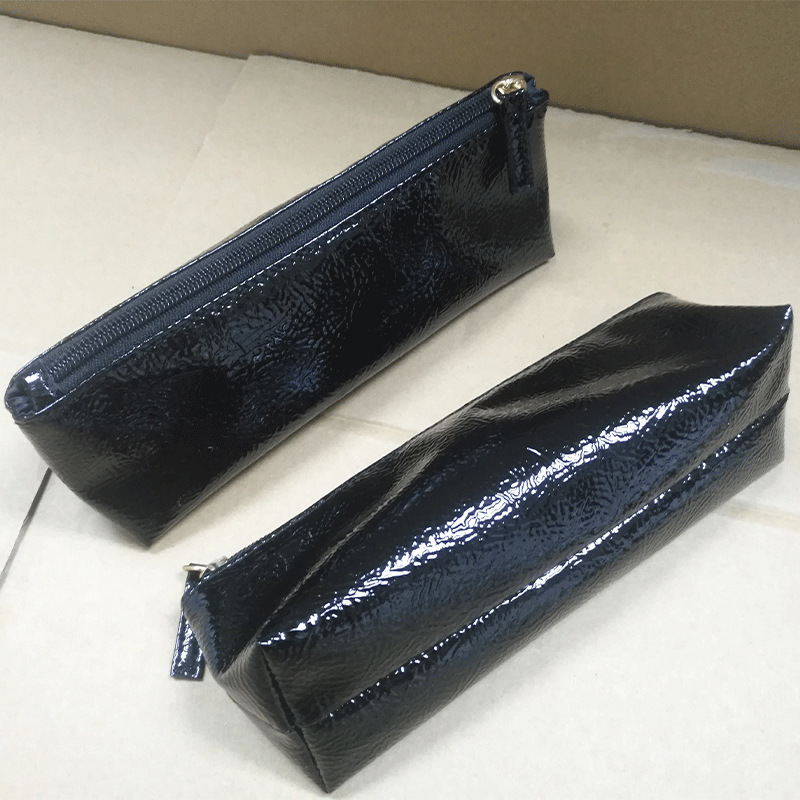 Bolsa de lápiz de cuero estereoscópico hermoso simple bolsas de papelería bolsas de almacenamiento de lápiz estudiantes caja de lápiz de gran capacidad