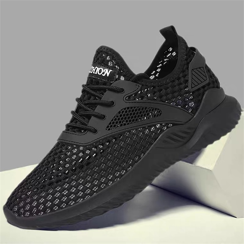 Men's Shoes Mesh Breathable Hollow Summer Comfortable Soft-Soled Sports Shoes Cross-Border Fashion Versatile Lightweight Casual Shoes Wholesale