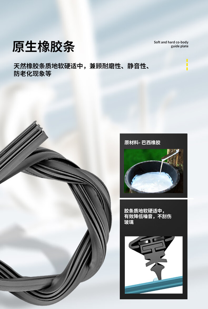 Suitable for Gac Aion Yplus Wipers, Compatible with Boneless Models 22-26, Suitable for Silent Aion Yplus Wipers