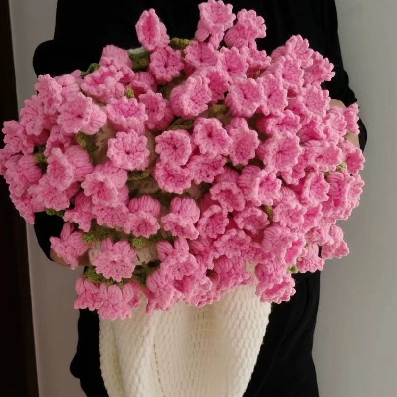 УТКВ набор из тканой стеганой простыни — комплект handmade букета пледа, 80 см, пряжа молочно-карамельного цвета