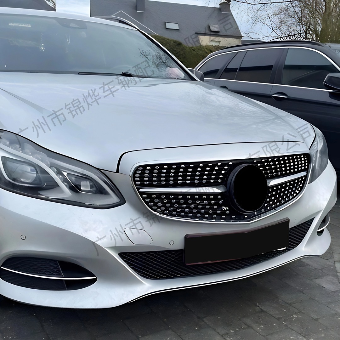 Suitable for 2013-2015 Mercedes-Benz E-Class W212 Modified Front Face Grille Gt Starry Sky Style Front Bumper Air Intake Grille
