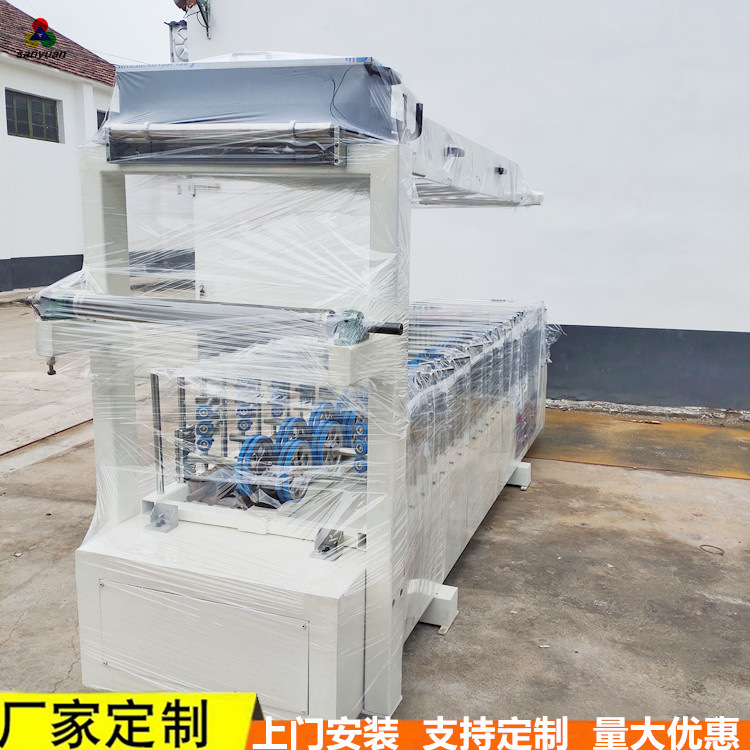 三元快装碳纤维集成墙板贴膜机 实木线条装饰管材板材包边包覆机