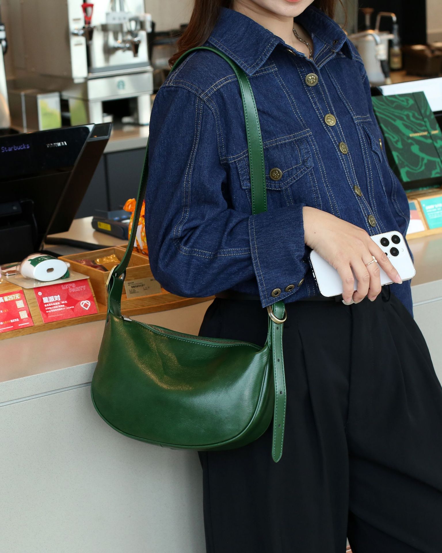Women's One Shoulder Crossbody Bag, Versatile Vegetable Tanned_voghion.com