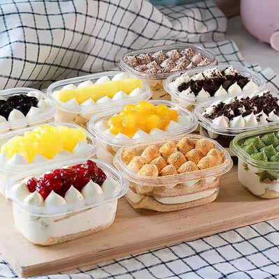 Soymilk Box cream Cake towel Mousse Cake manual make Western fruit Cake Shunfeng