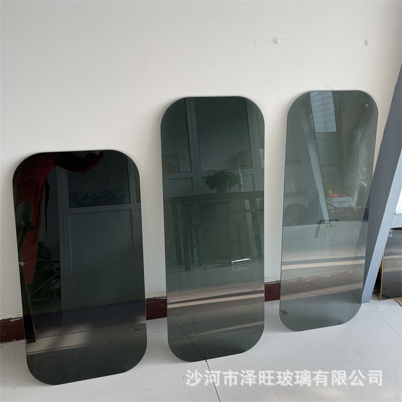 厂家批发家具建材隔断用正品正色可改裁装柜出口福耀浮法黑色玻璃