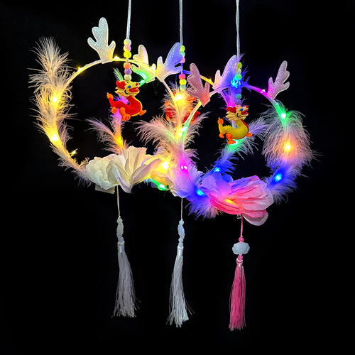 New Year Children's Light-Up Toys, Set Up Stands in Night Markets for the Chinese New Year, Dragon Year Lanterns, Ready-to-Use Handheld Ancient Style Paper Lanterns