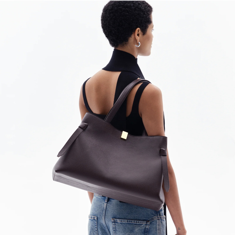 2025 Cross-Border New Yuzefi Pot Sticker Bag Large Genuine Leather Shoulder Handbag Large Capacity Commuter Tote Bag for Women 2025 Cross-Border New Yuzefi Pot Sticker Bag Large Genuine Leather Shoulder Handbag Large Capacity Commuter Tote Bag for Women