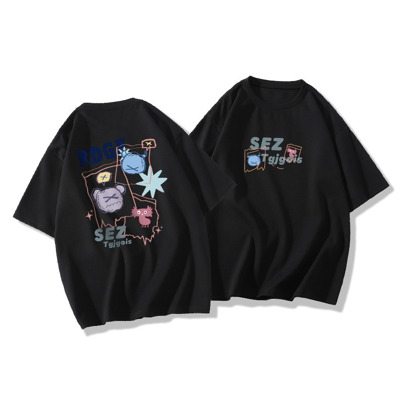 ルーズ半袖 Tシャツレディース半袖 2025 夏新作大型バージョンオーバーサイズデザインニッチトップイントレンド