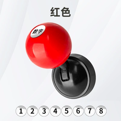 Other Automotive Interior Supplies Cover, Ball-Shaped Lever Car - with-numbers-1-9-red-metal-base-abs-ball-head-with-1-9-number-mark