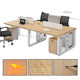 Office Desk and Chair Combination Simple Modern Office Double Staff Computer Desk Four-Person Desk Staff Desk