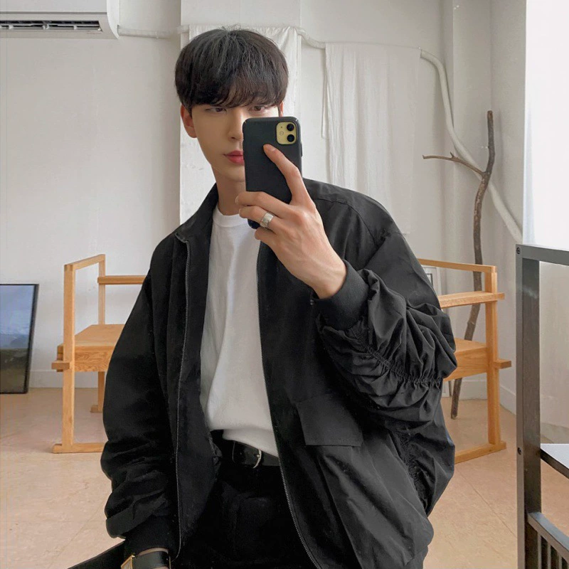 [Распродажа] Осенняя новая куртка-Авиатор, пальто, Свободный Повседневный бейсбольный костюм, легкая мужская одежда в Корейском стиле для взрослых