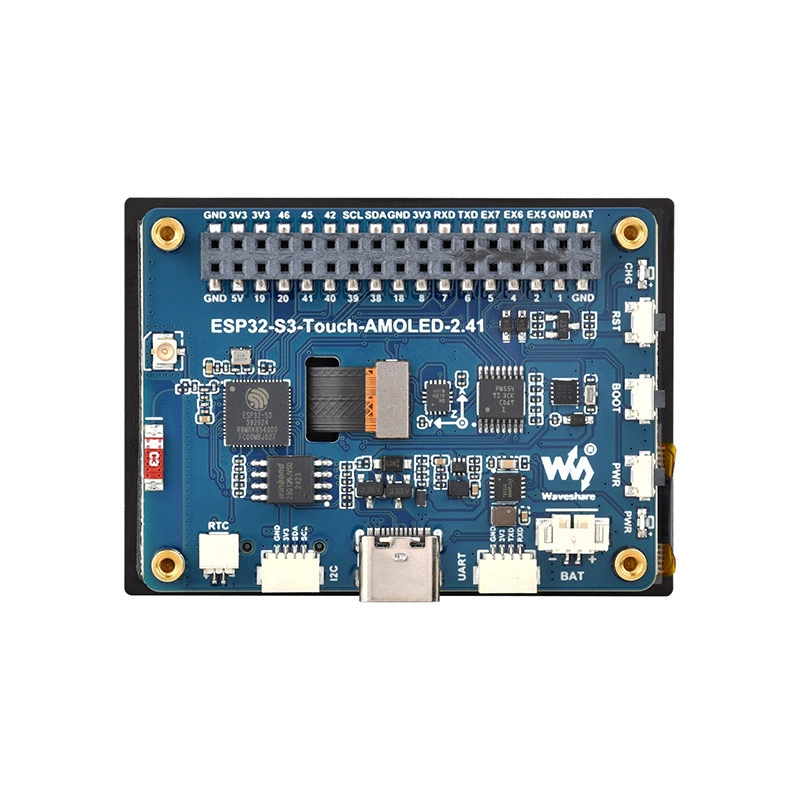 Плата разработки ESP32-S3 с 2.41-дюймовым AMOLED сенсорным экраном 600×450 пикс., LX7, двухъядерная