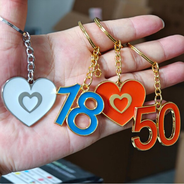 Creative double-sided keychain