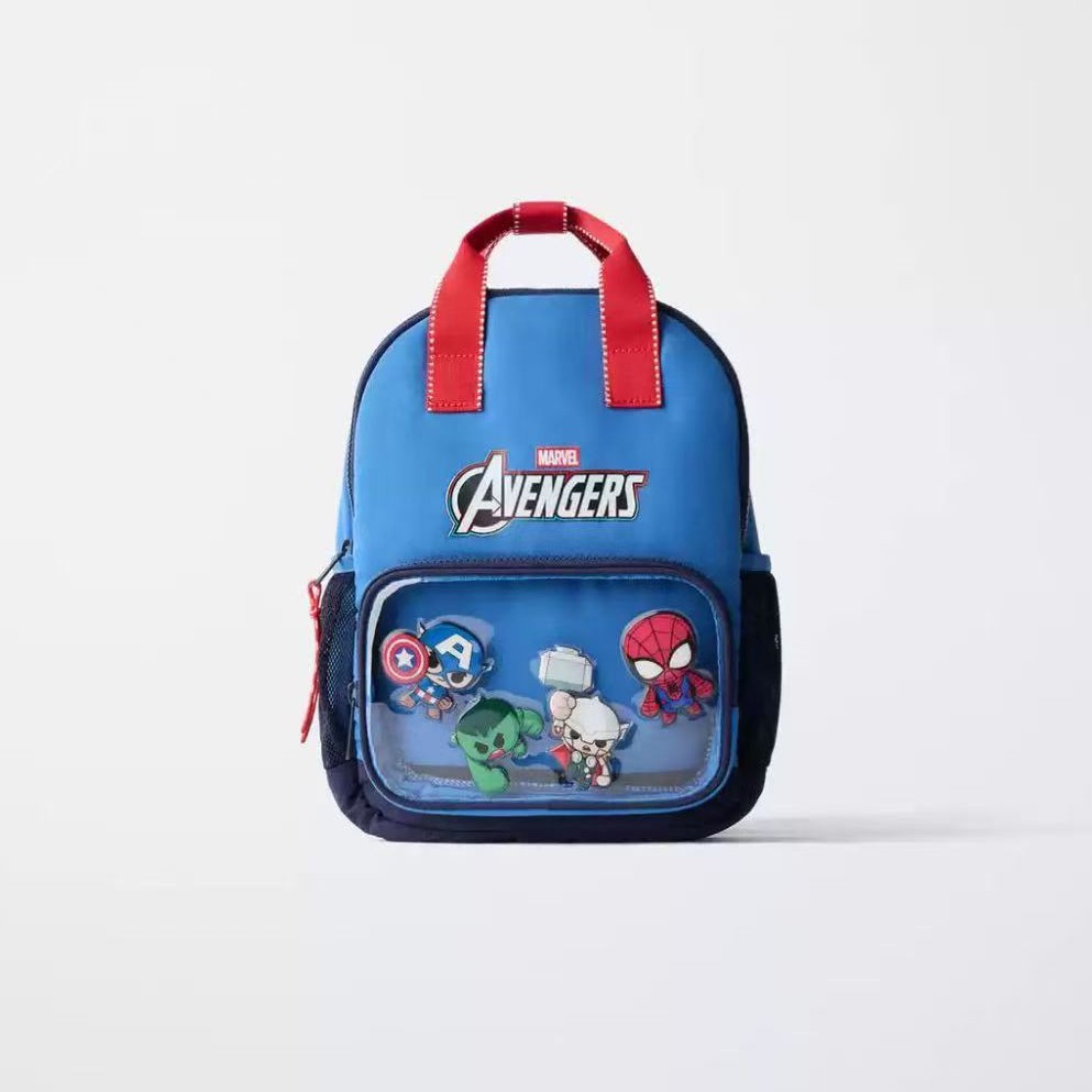 Z Cross-Border 2026 Autumn New Children's Backpack Kindergarten School Bag Marvel Alliance Backpack Travel Small Backpack