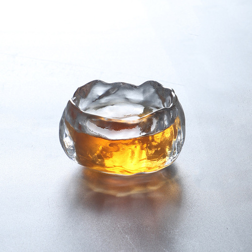 Glaze tea cup single cup Japanese style mini personal small tea cup thickened glass god cup set master cup wholesale