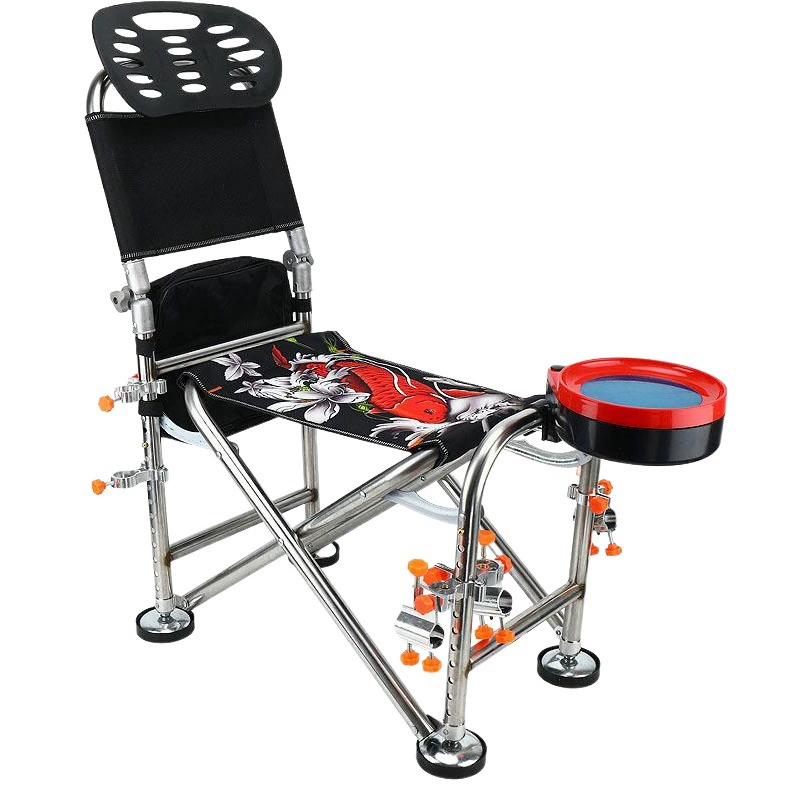 Оптовая Продажа с фабрики 3 поколения кресло из нержавеющей стали рыболовный стул откидной рыболовный стул дикий рыболовный стол рыболовный стул многофункциональный