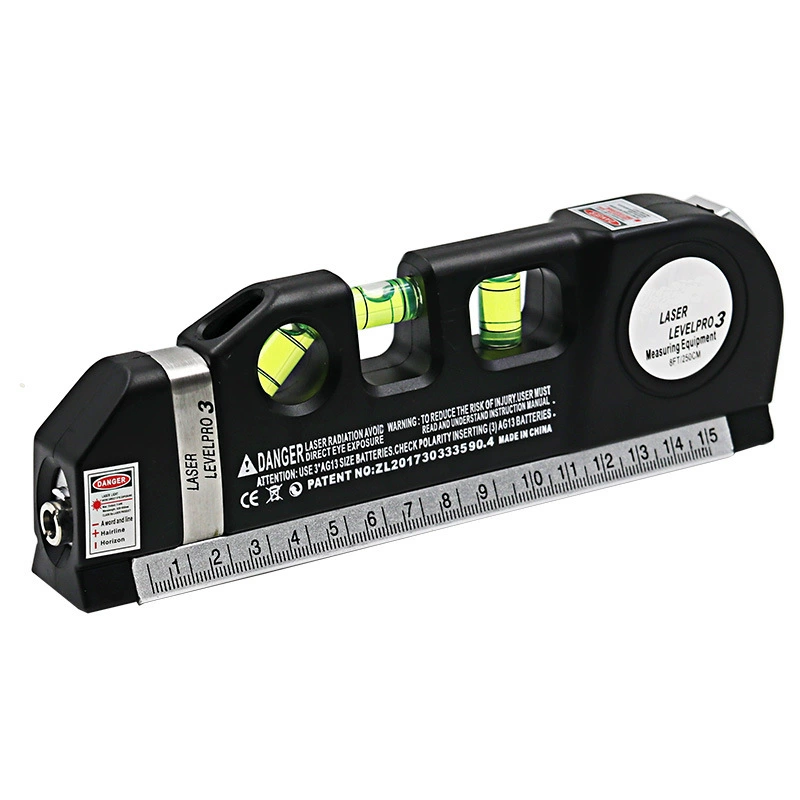 Portable decoration measurement tool 4 -in -1 laser horizontal ruler laser rolls with infrared small levels