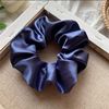 New solid color satin large intestine circle Korean simplicity pork large intestine hair ring adult temperament foreign trade fat intestinal circle manufacturer