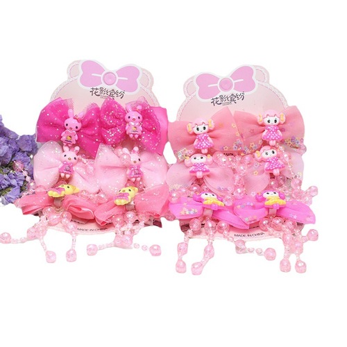 Internet celebrity hair accessories for girls, bow clips, hanging beads, lace clips, girls cartoon acrylic hairpins manufacturer