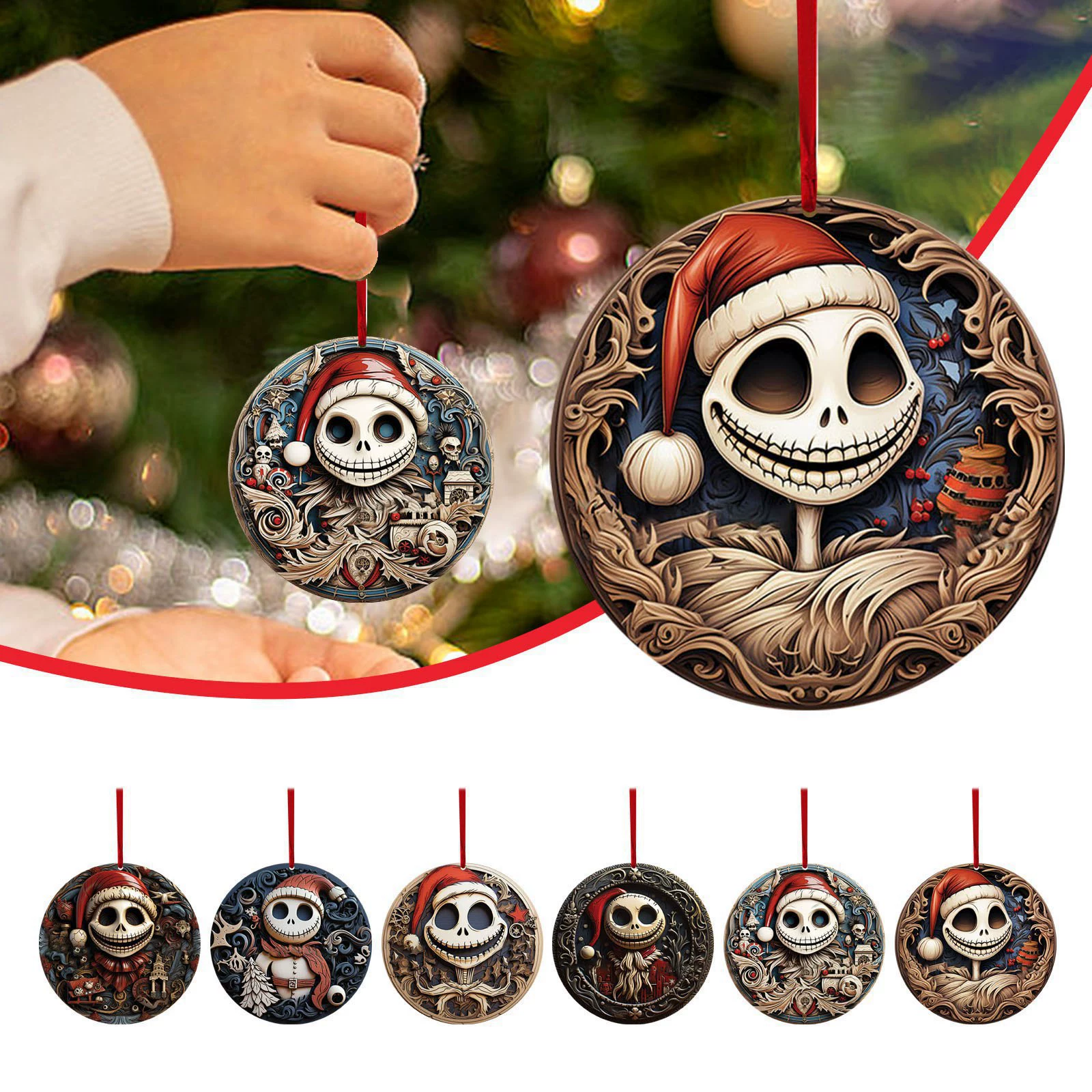 Трансграничные новые европейские и американские хэллоуинские страшные черепа серии Хэллоуин украшения украшения фабрики оптовые прямые продажи