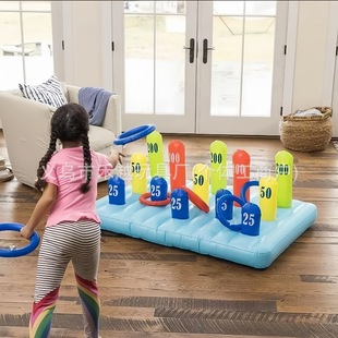 Cross-Border Customized Large Inflatable Ring Outdoor Ring Points Competitive Amusement Facilities Square Children's Entertainment Ring