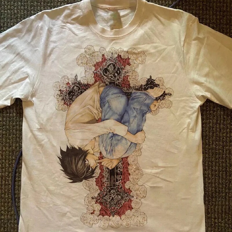 2000s European and American Gothic Camisole Top with Graphic Print, Grunge Rock Image, Punk Style, Women's Tight Fit, In Stock
