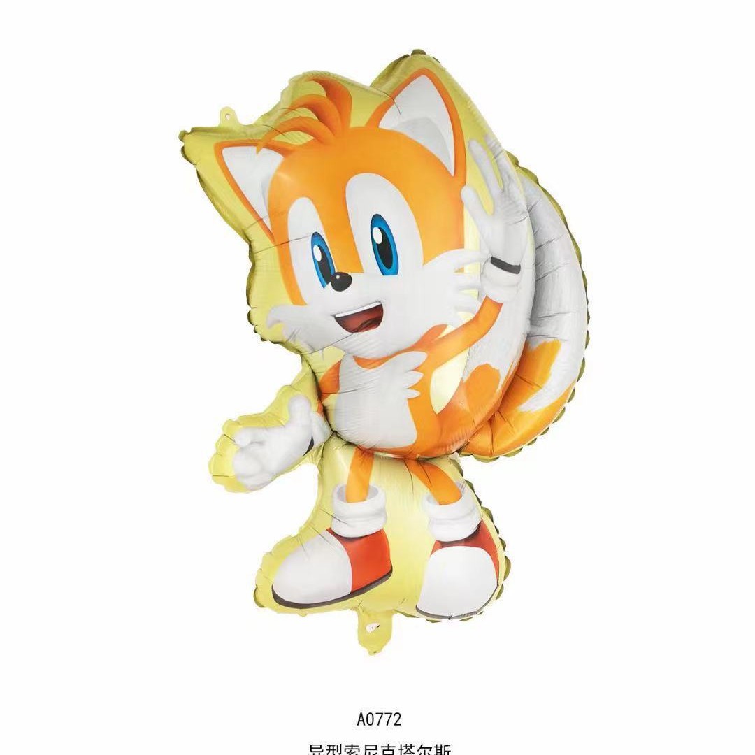 Erizo Sony K globo de aluminio sonido niño dibujos animados fiesta de cumpleaños diseño globo niños