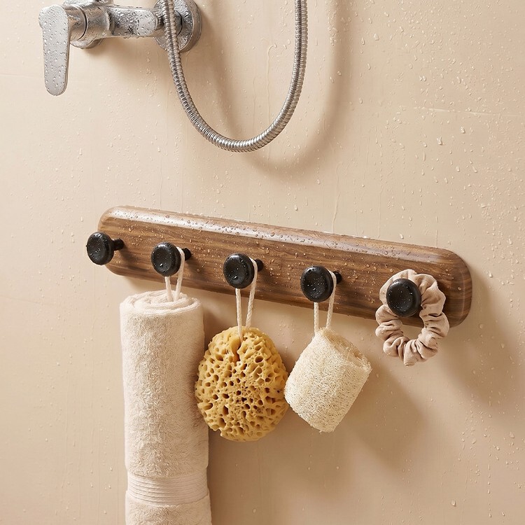 Vacuum Sticky Suction Cup with Round Walnut Wood Grain Pattern (Lever Type) Hook, 5-10kg Load Capacity, Suitable for Multiple Scenarios Vacuum Sticky Suction Cup with Round Walnut Wood Grain Pattern (Lever Type) Hook, 5-10kg Load Capacity, Suitable for Multiple Scenarios
