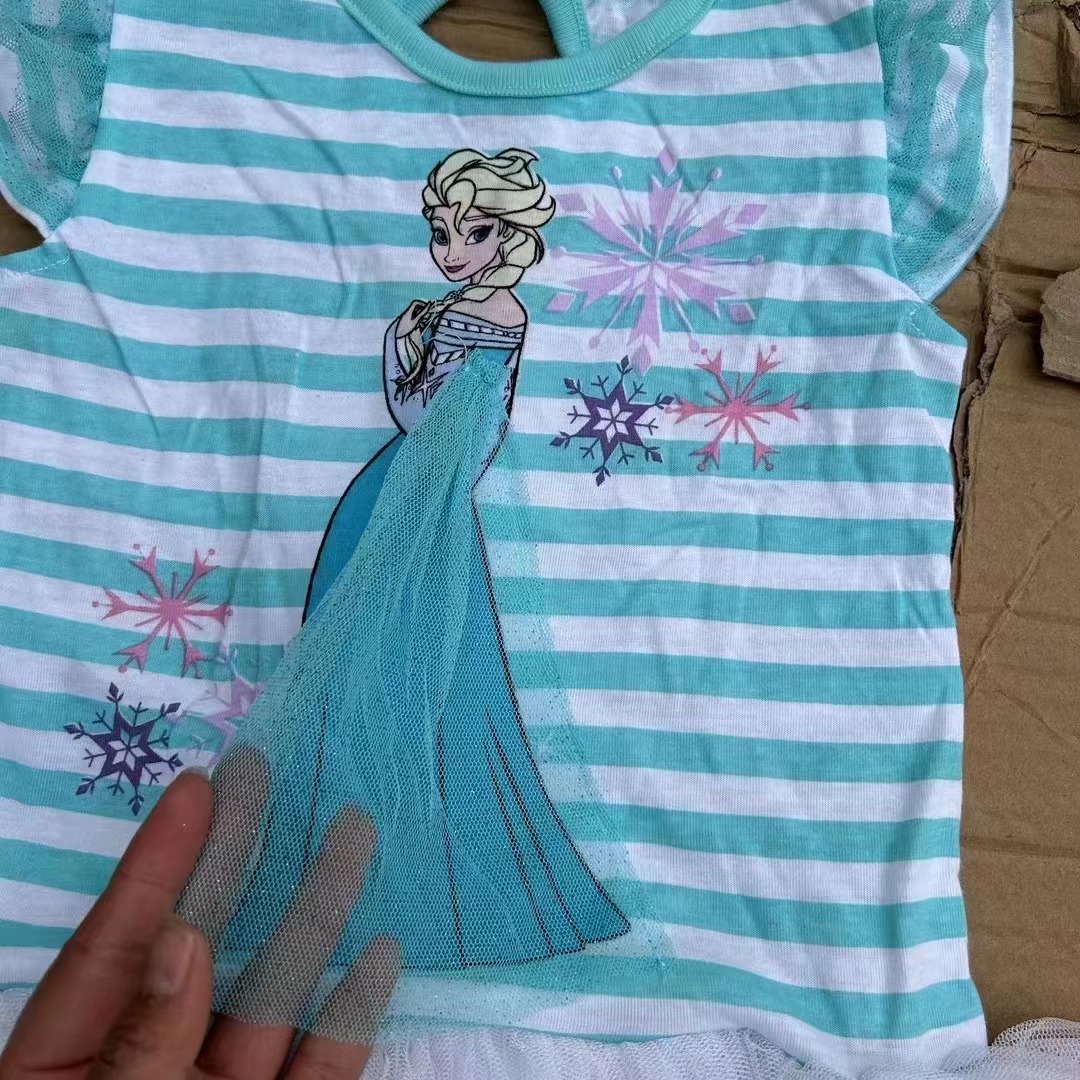 Vestido para niños falda de marca europea y americana de verano para niños DS-usted se viste al por mayor